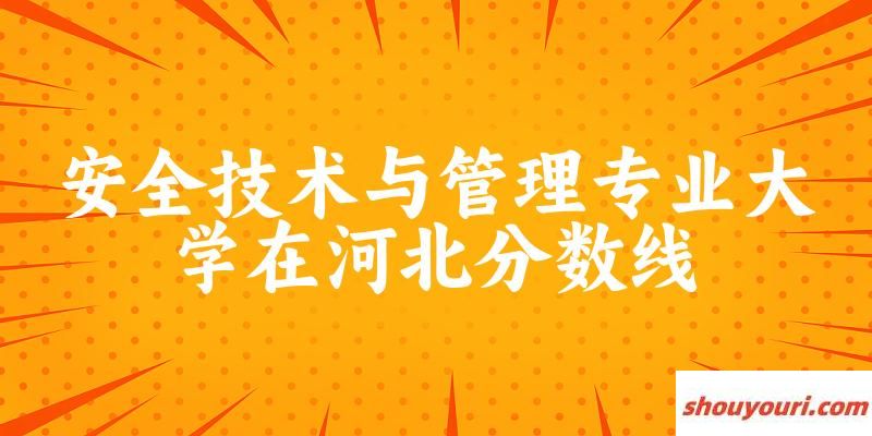 2024安全技术与管理专业河北录取分数线