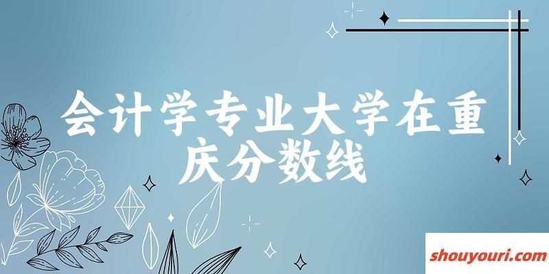 2024会计学专业重庆录取分数线多少分 附专业就业方向 (2025参考)(图1)
